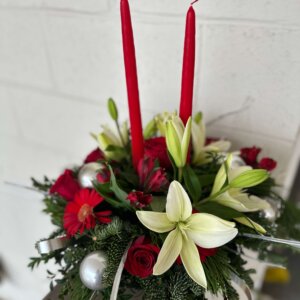 Red Christmas Centerpiece