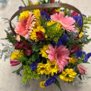 Colorful Basket Arrangement